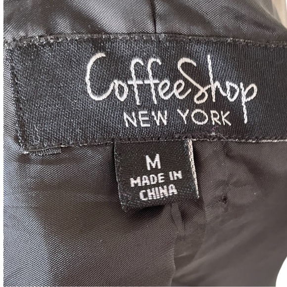 COFFEESHOP faux suede jacket, size M, excellent condition, soft, fully lined - Picture 4 of 6